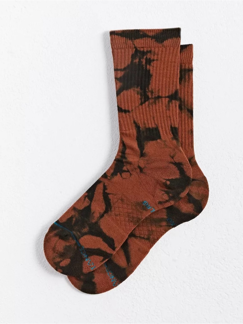 Stance Men’s Dyed Brown & Black Cotton Blend Crew Sock Size Large